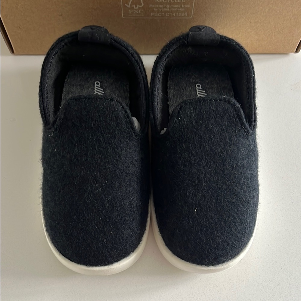 Allbirds Black Slippers Soft Wool Slip-On